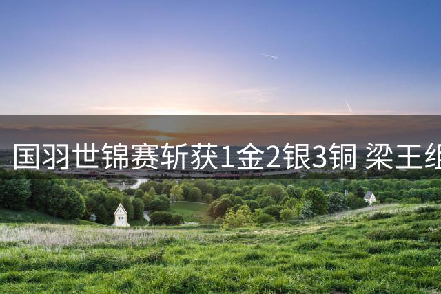 国羽世锦赛斩获1金2银3铜 梁王组合男双折桂创历史